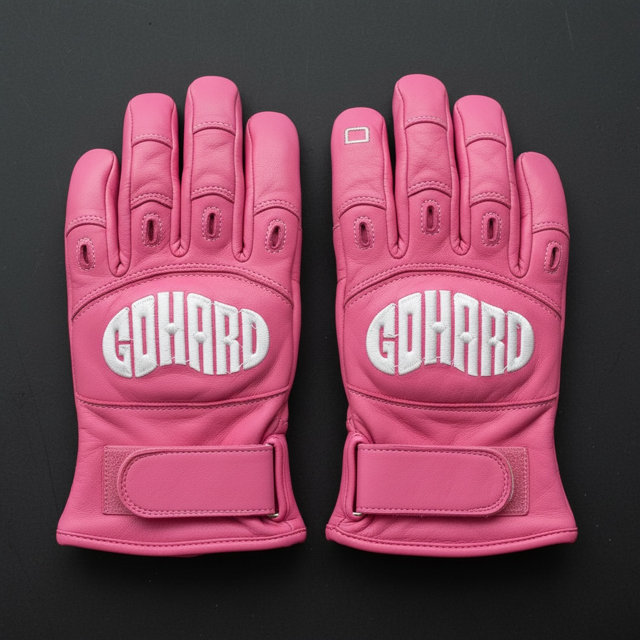 Moto Gloves Pink