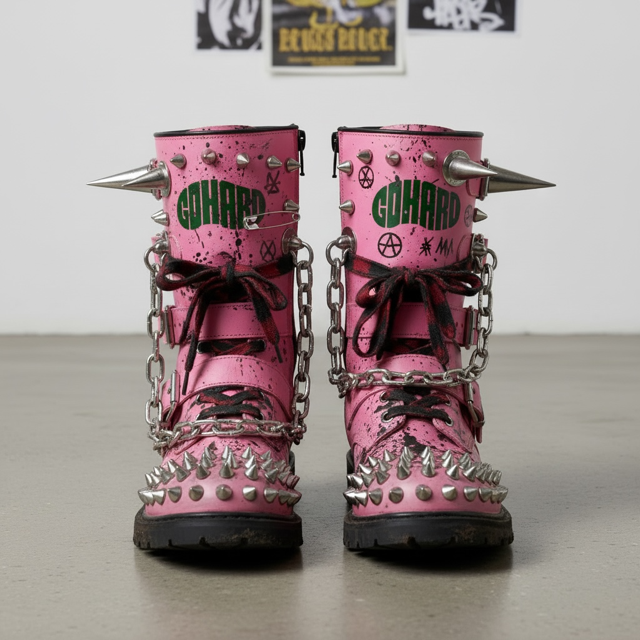 Punk Chain Boots